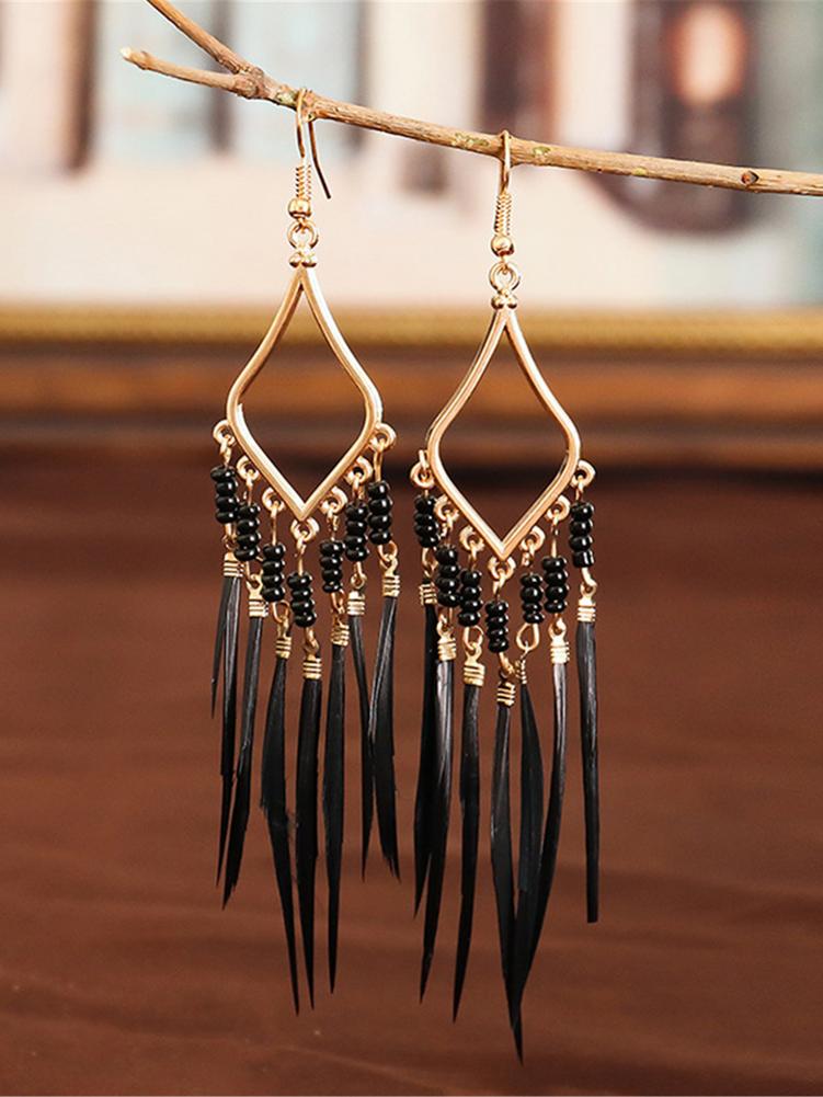 Tassels Feather Earrings